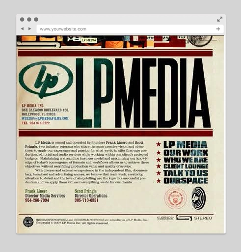 LP Media Studios Branding